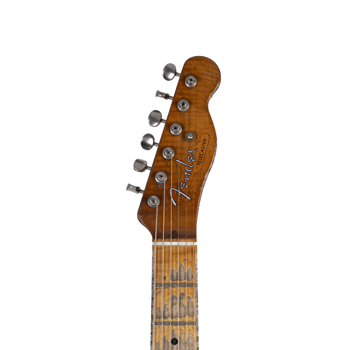 Fender Custom Shop Masterbuilt Dale Wilson 1952 Telecaster Heavy Relic Akçaağaç Klavye Smoked Butterscotch Blonde Elektro Gitar
